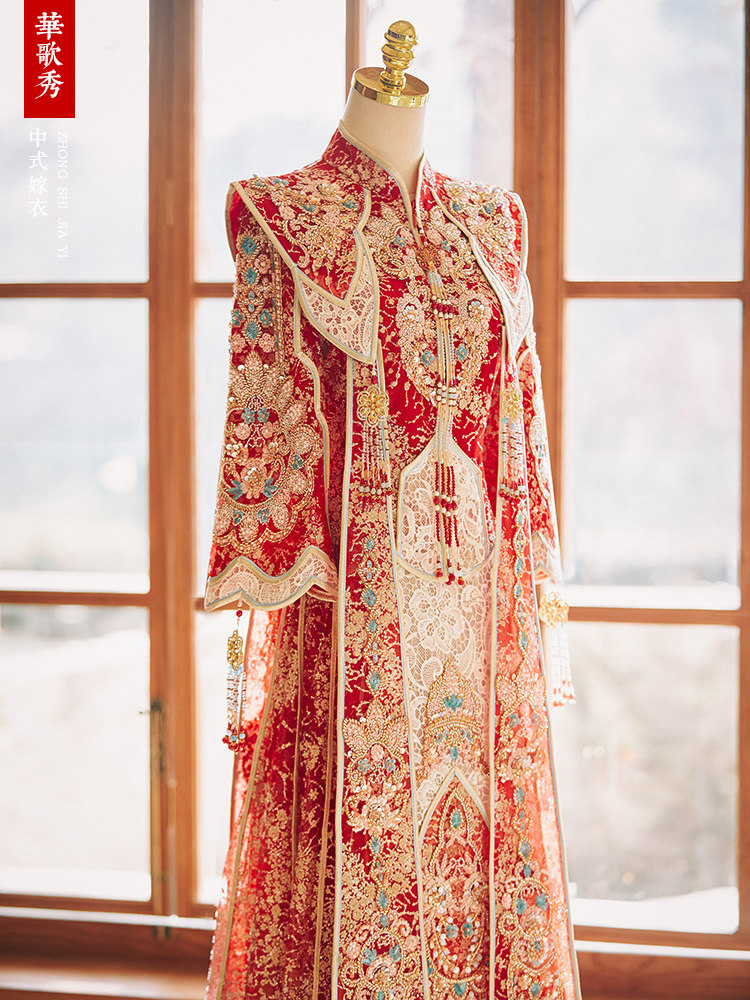 Embroidery Set - 밍풍의 시우허 스타일 웨딩드레스, 화려한 비즈