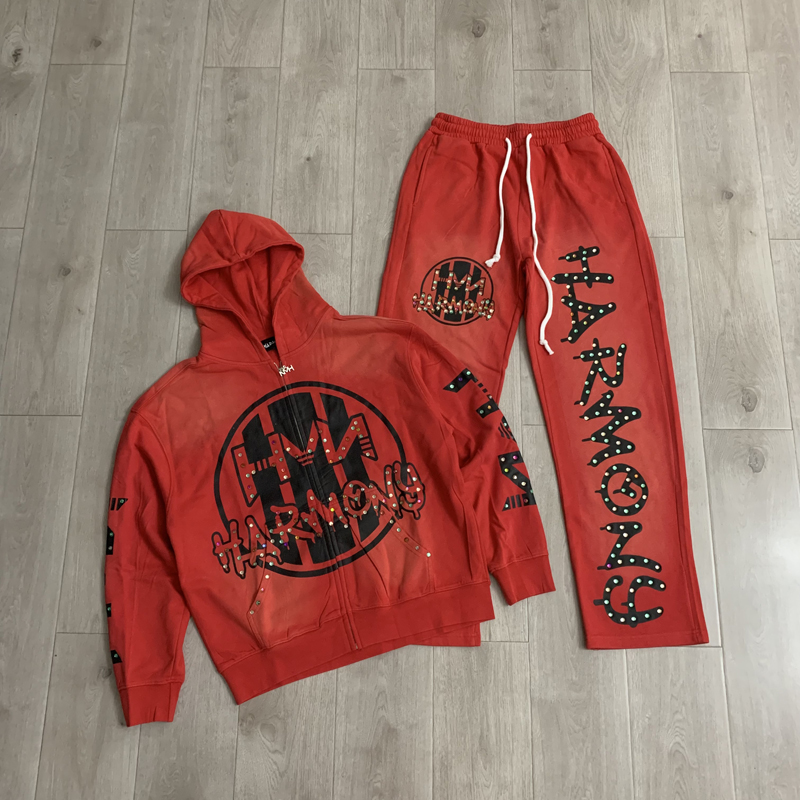 Embroidery Set - 패션 스트리트 패션 브랜드 HARMONY 후드티와