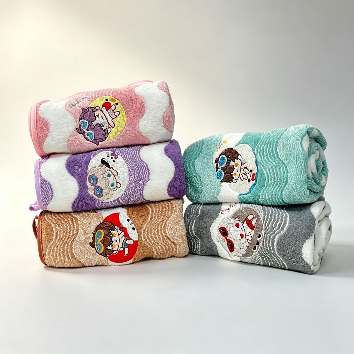 Embroidery Set - 애니메이션 러브 앤 딥스페이스 코랄 플리스