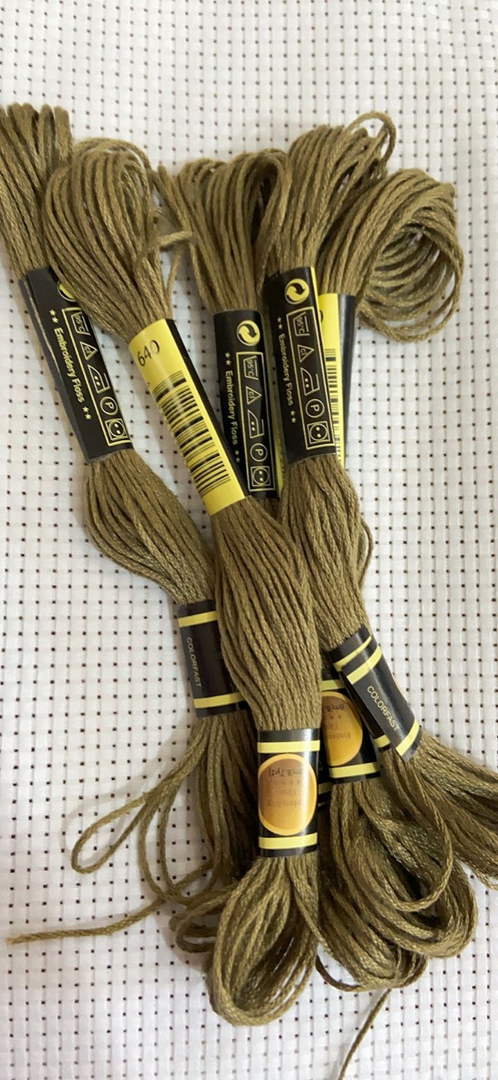Dmc Floss Set - 10PCS/LOL 초보자를위한 크로스 스티치 스레드 자수