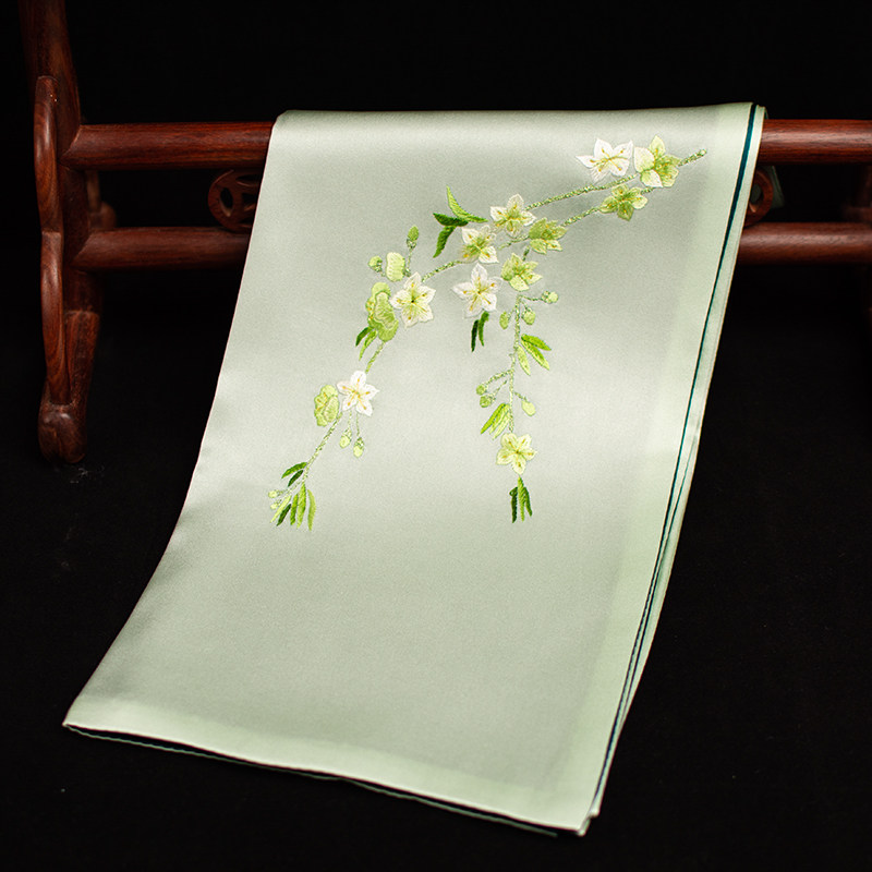 순수 실크 쑤저우 자수 스카프, 멀베리 실크 자수 넥랩 - Embroidery Set 리뷰 및 가격