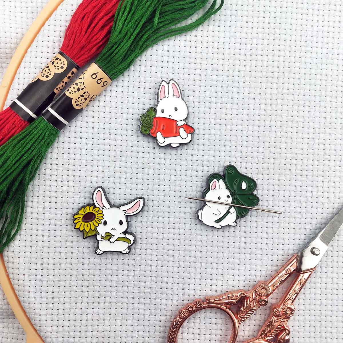 니들 믹서 래빗, 크로스 스티치용 토끼 모양 자석 바늘 - Needle Minder Magnet 리뷰 및 가격