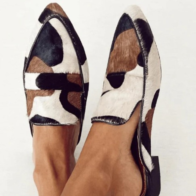영국 스타일 2026 봄/가을 신상품 세련된 포인티드  - Embroidery Flat Shoes 리뷰 및 가격