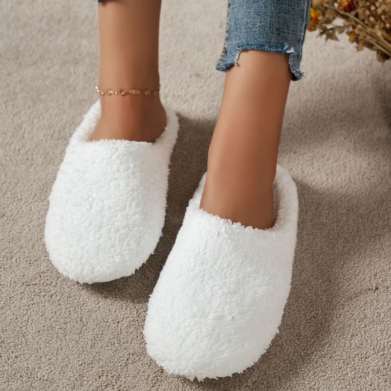 심플한 단색, 앞이 막힌 남녀공용 실내용 무소음 면 슬 - Embroidery Flat Shoes 리뷰 및 가격