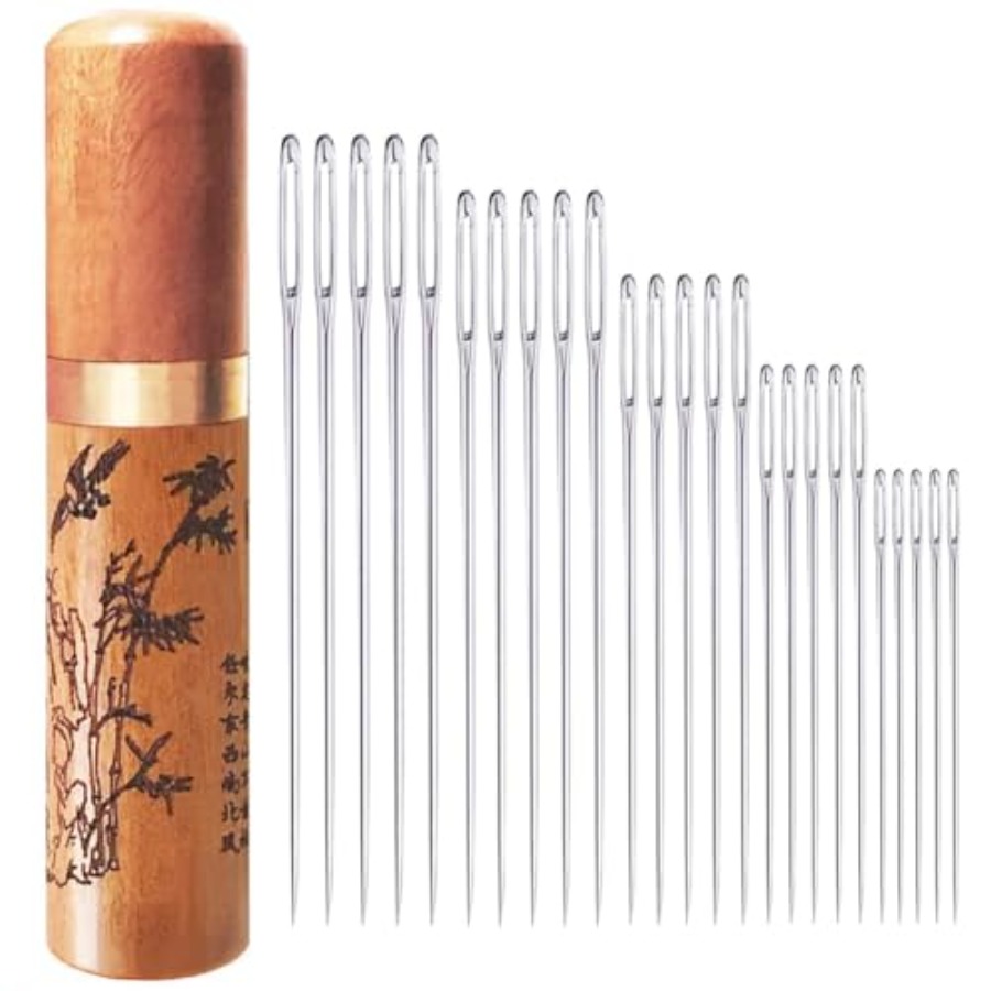 대형 눈금바늘, 자수 바늘, 스테인리스 스틸, 25개입 - Embroidery Needle 리뷰 및 가격