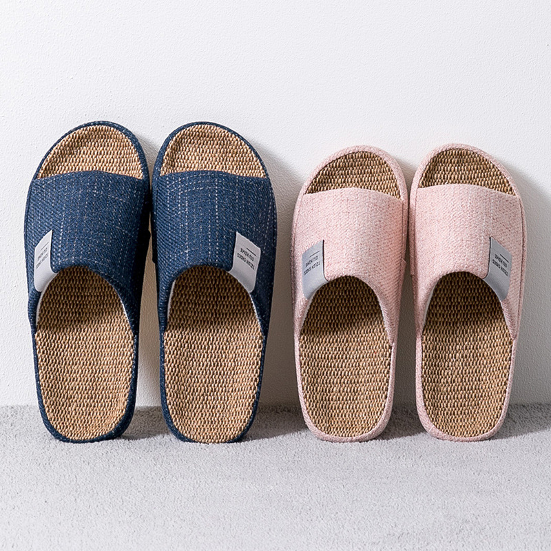 남성용 통기성 린넨 슬리퍼, 사계절 실내용 무소음, 미 - Embroidery Flat Shoes 리뷰 및 가격