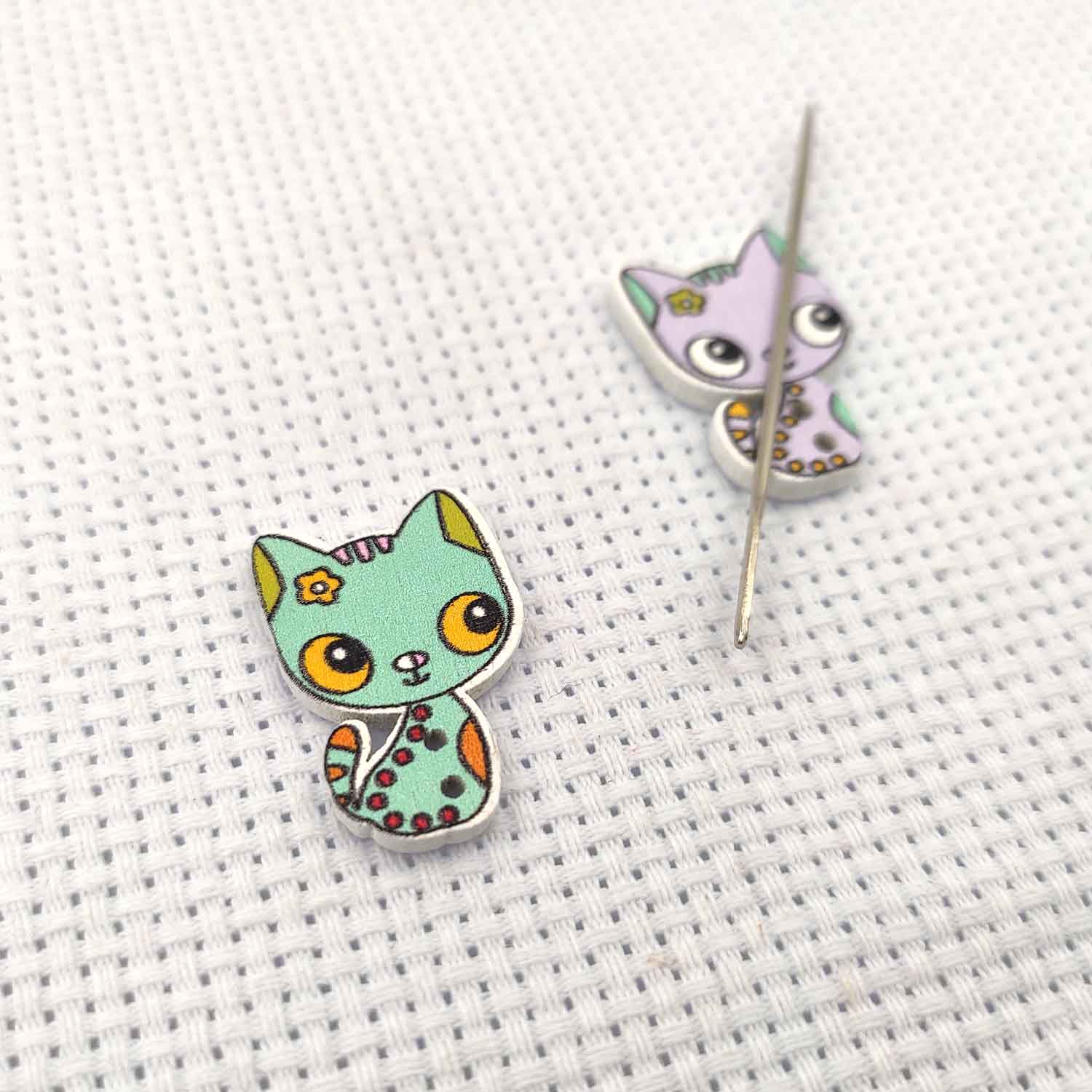 자석 바늘 마인더 우드 크로스 스티치 세트, 고양이 바 - Needle Minder Magnet 리뷰 및 가격