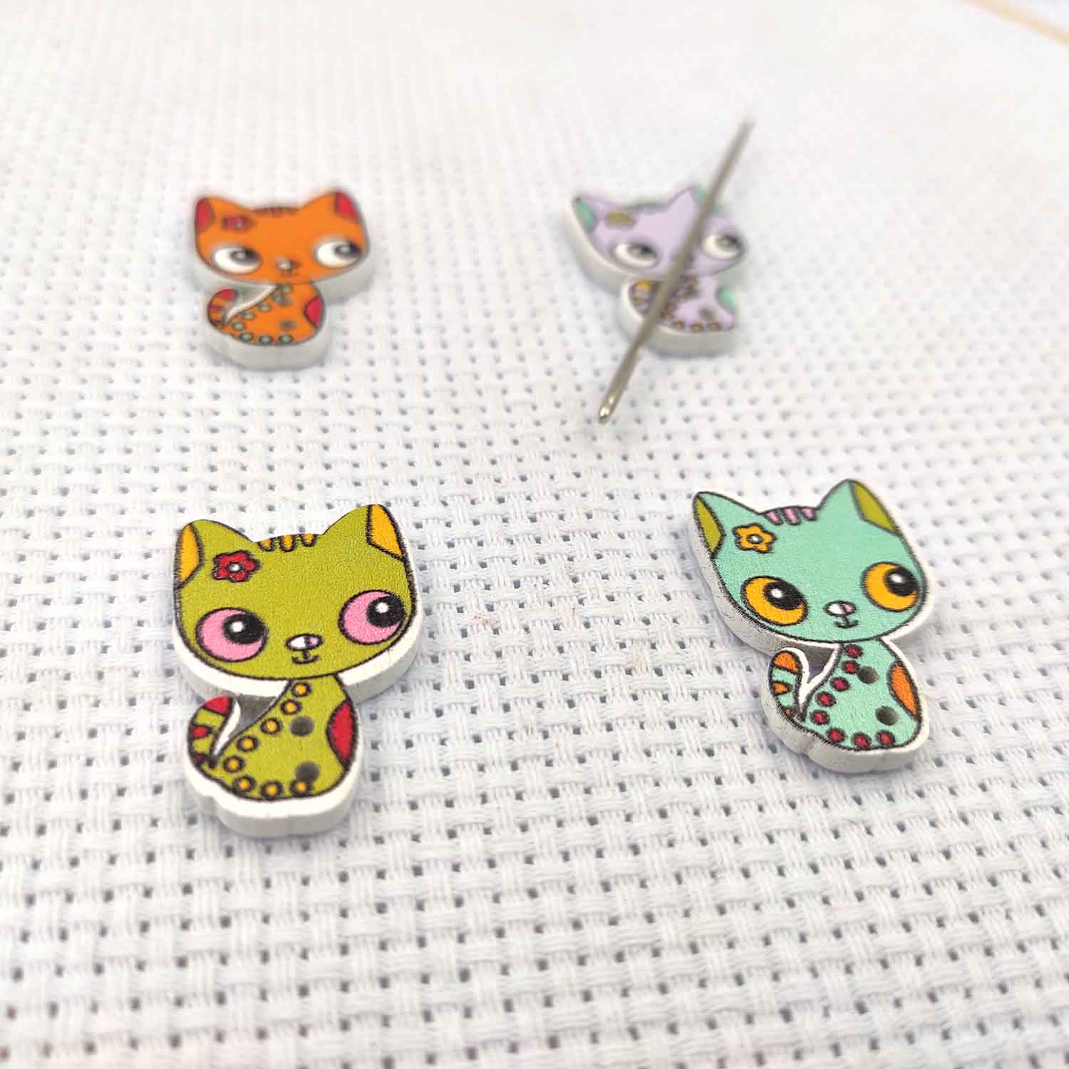 자석 바늘 마인더 우드 크로스 스티치 세트, 고양이 바 - Needle Minder Magnet 리뷰 및 가격