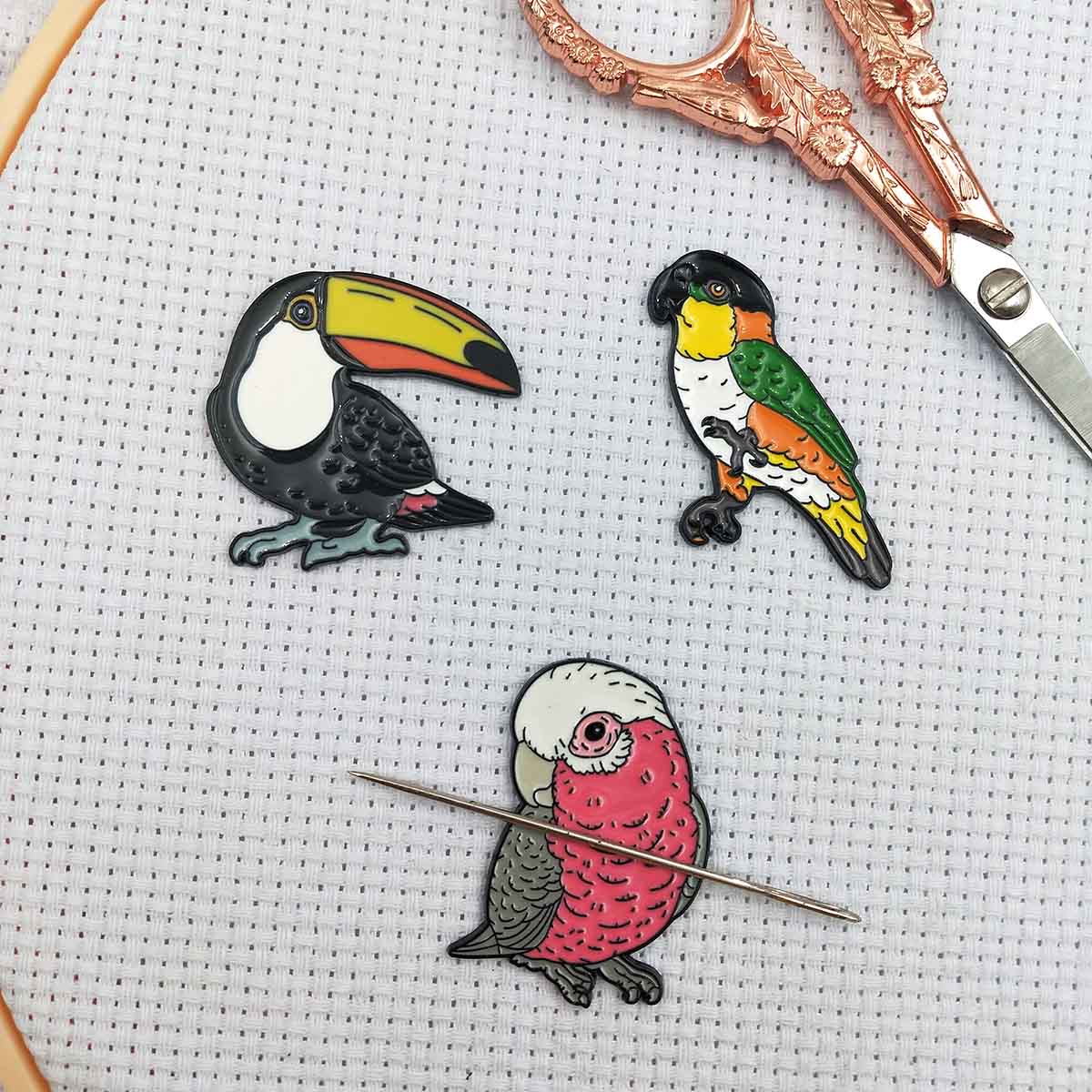 새 모양 자석 바늘꽂이, 강력한 자력, 자수용, 귀여운 - Needle Minder Magnet 리뷰 및 가격