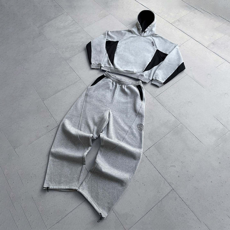 가을 겨울 남성용 Y2K 스트릿웨어 빈티지 컬러 블록  - Embroidery Set 리뷰 및 가격