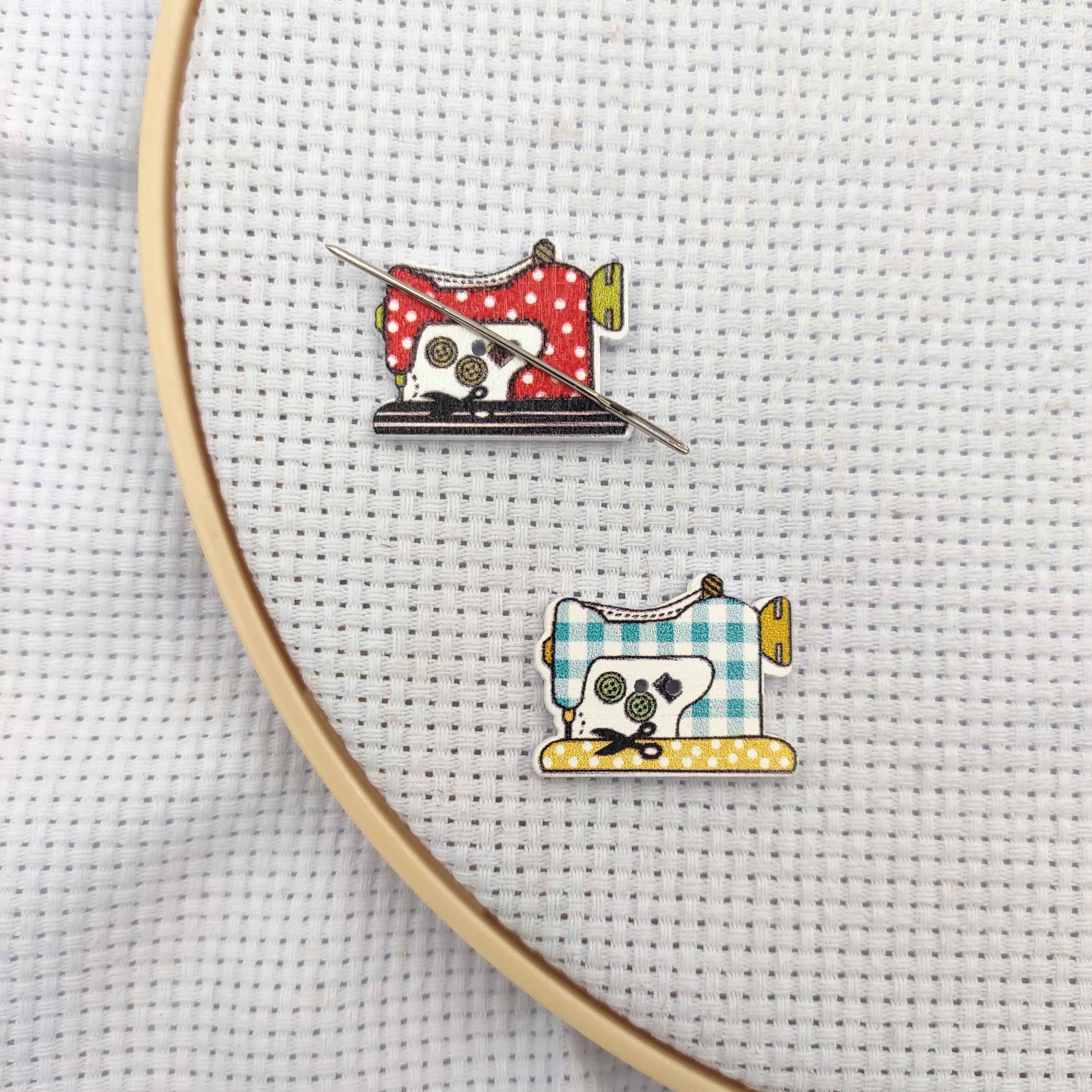 바늘 Minders 나무 재봉틀 2pcs 바늘 홀더 자 - Needle Minder Magnet 리뷰 및 가격